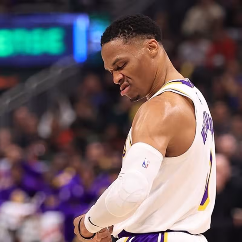 Russell Westbrook, jugador de Los Angeles Lakers.