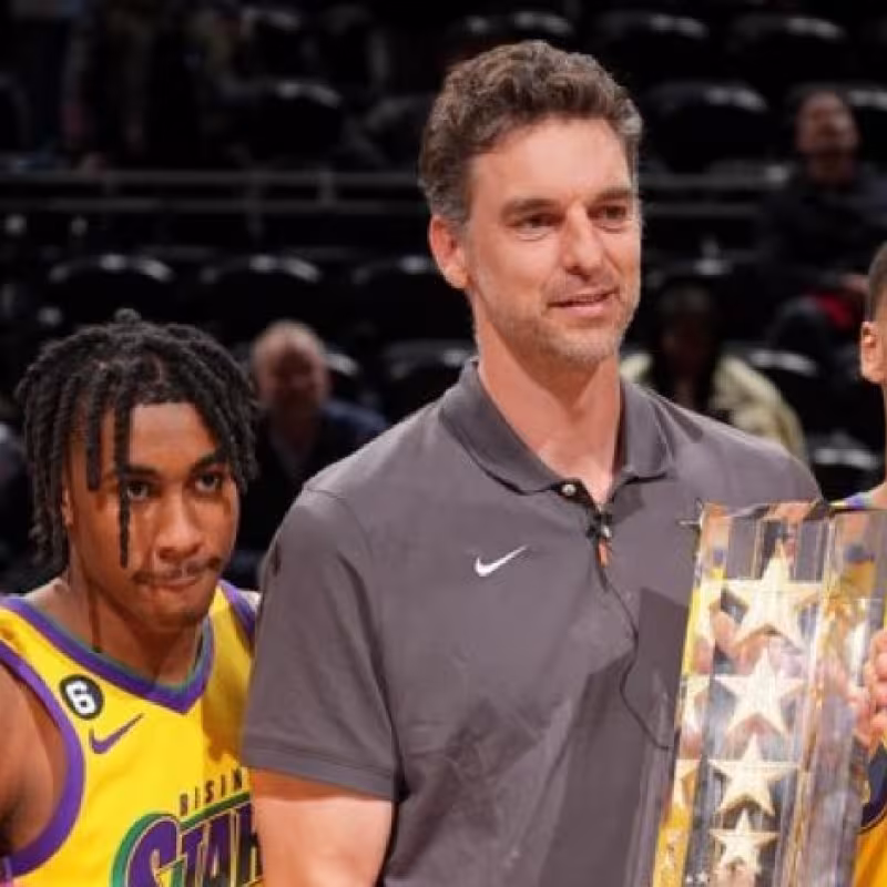 Pau Gasol, entrenador del campeón del Rising Stars 2023.