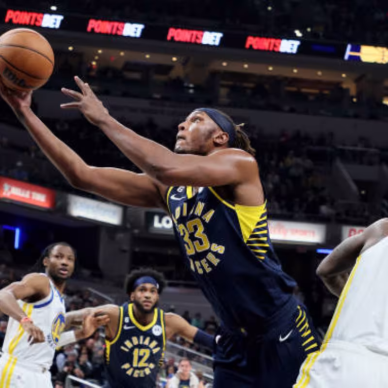 Rumores NBA: Myles Turner a Warriors. Foto: gettyimages