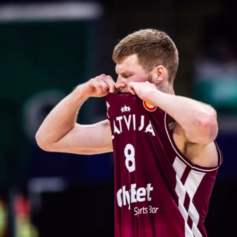 Davis Bertans, jugador letón. 