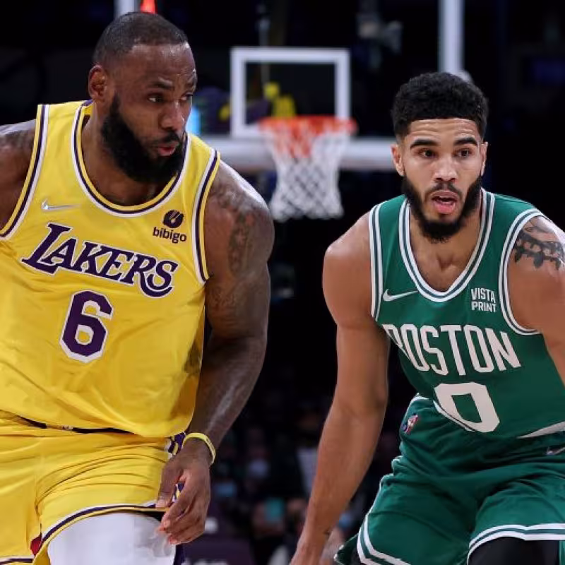 LeBron James y Jayson Tatum