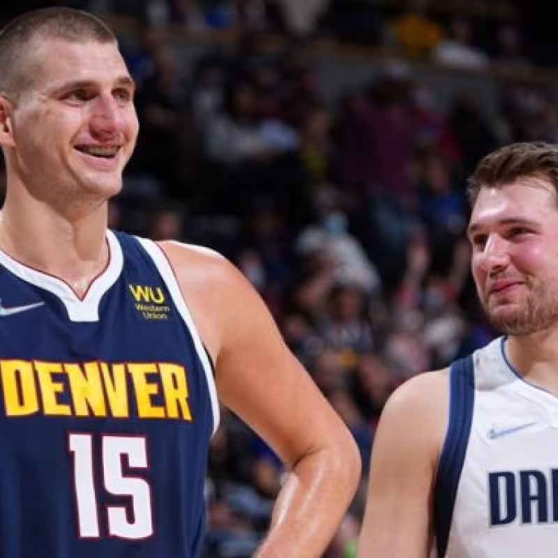 Nikola Jokic and Luka Doncic, two of the best non-American players in NBA history