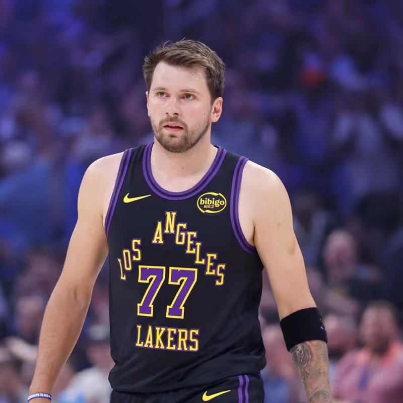 Luka Doncic, star of the Los Angeles Lakers.