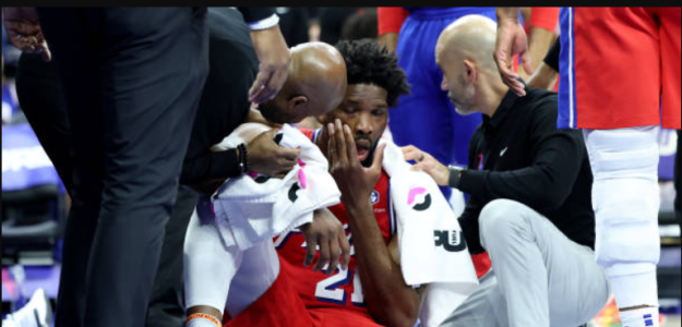 Joel Embiid, fractura. Foto: gettyimages