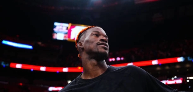 Jimmy Butler, prueba de que se va de Miami. Foto: gettyimages