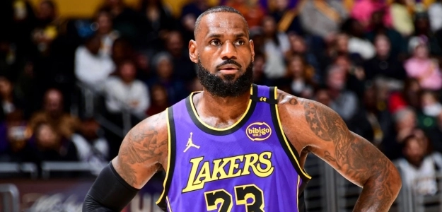 LeBron James, star of the Los Angeles Lakers.