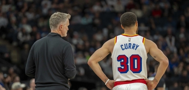 Steve Kerr y Stephen Curry