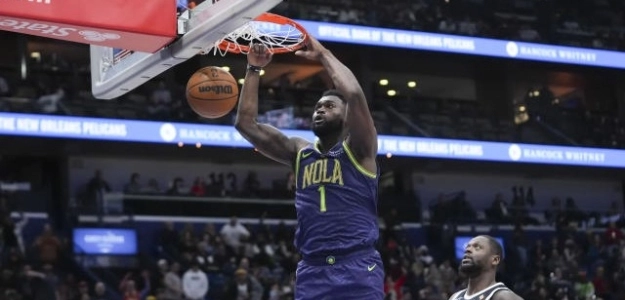 Zion Williamson, en un partido contra Minnesota Timberwolves