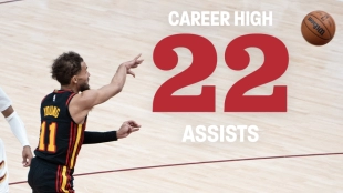 Un bestial Trae Young para a los Cleveland Cavaliers con ¡22 asistencias!