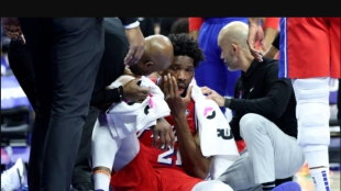 Embiid y una fractura que puede ser la condena definitiva para los Sixers