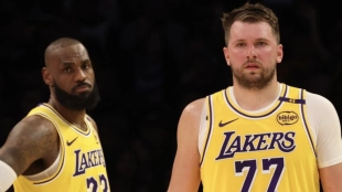 Luka Doncic y LeBron James: 2 gotas de agua en los Lakers